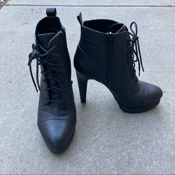 Shoes | High Heel Black Boots Forever 